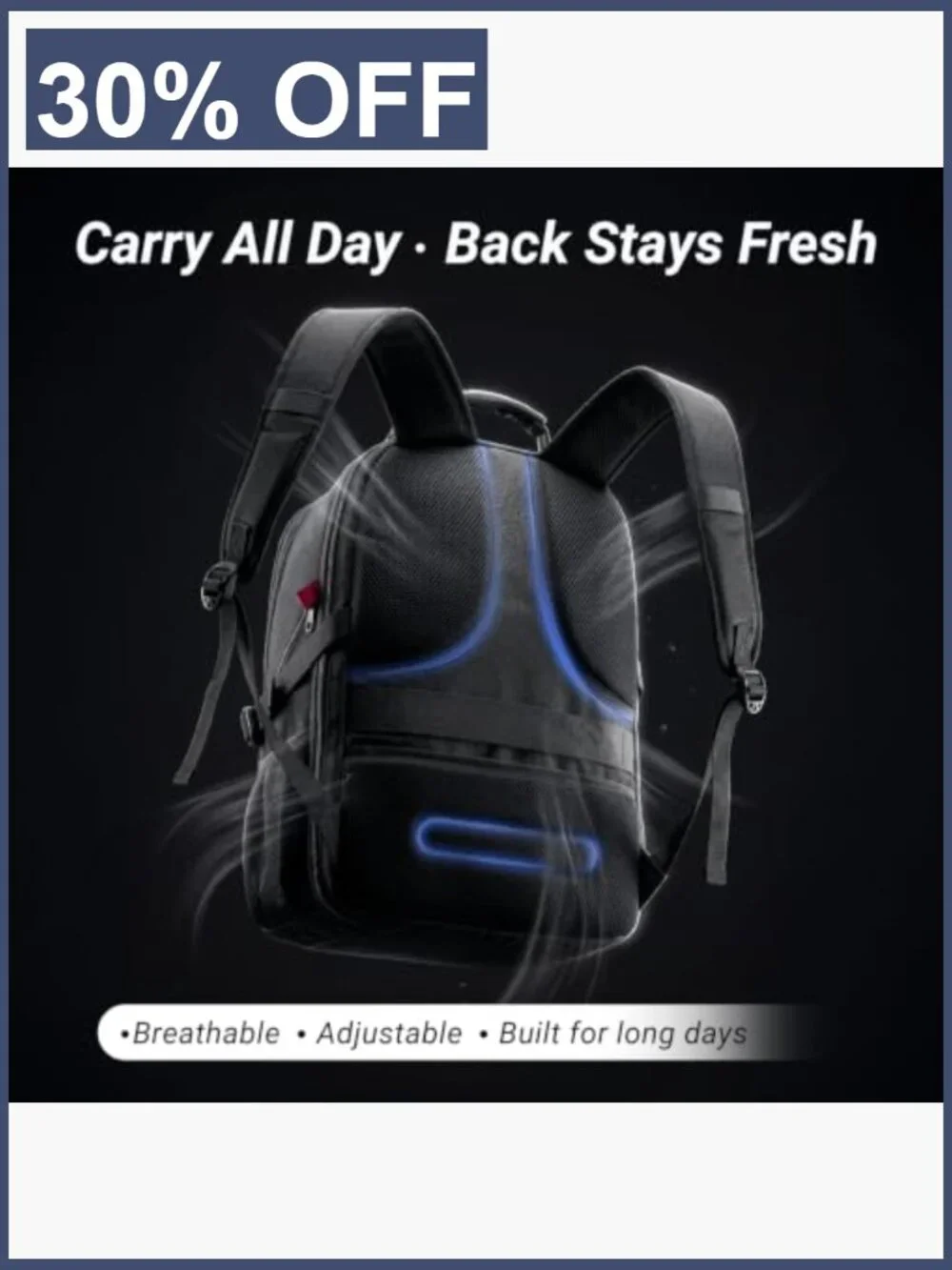Water Resistant Laptop Backpack, TSA Friendly Carry On for Men